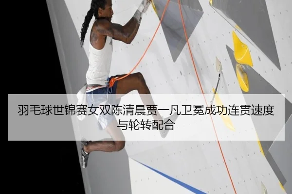 羽毛球世锦赛女双陈清晨贾一凡卫冕成功连贯速度与轮转配合